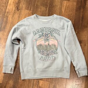 Abercrombie Kids Light Teal Sweatshirt with Graphic